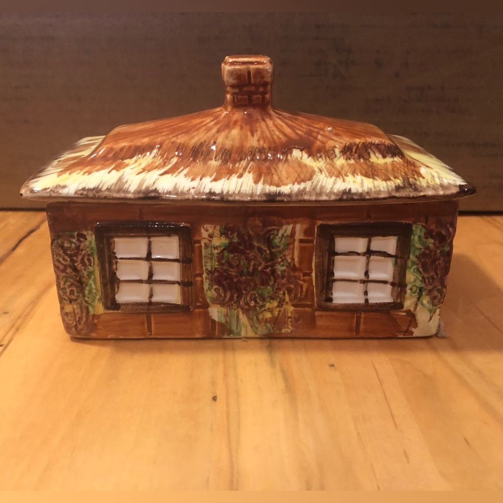 Price Bro. Kensington Cottage Ware Butter Dish - Vintage